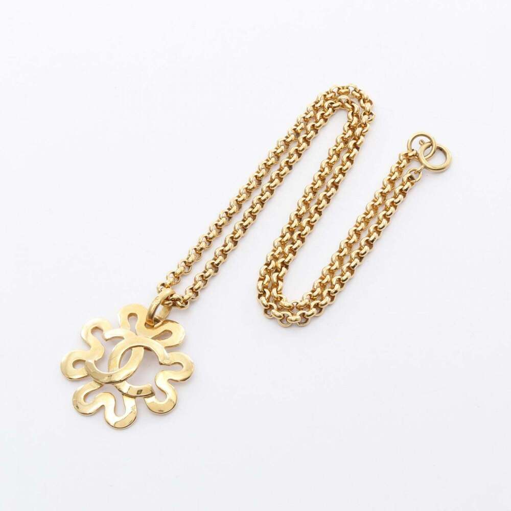 CHANEL Gold Logo Necklace - Picture 4 of 7